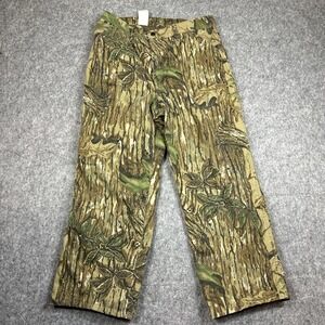 Duxbak Insulated Camo Pants Mens 42 x 27 Multicolor Realtree Hunting USA Vintage